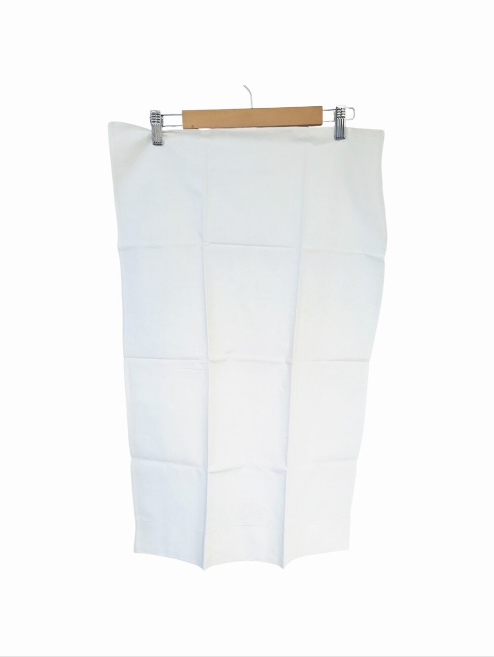 Vintage Monogram Inital "K" Ivory Linen Cotton Queen Pillowcases Set Of 2 - Picture 5 of 7